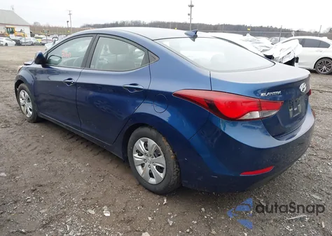 2016 Hyundai Elantra Se from USA, damaged, VIN 5NPDH4AE3GH749657